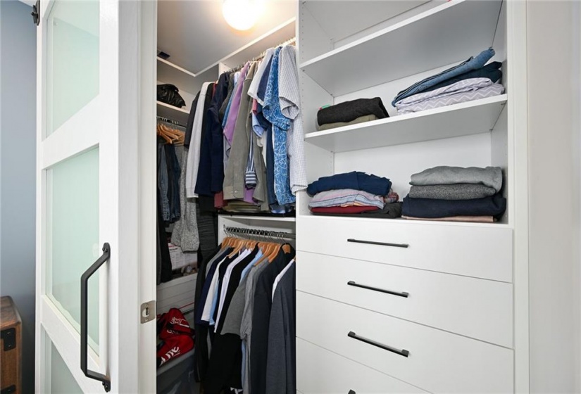 Walk-In Closet With Built In Organizers