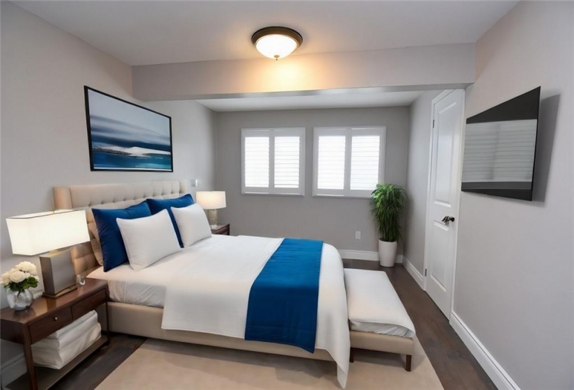 - Virtually Staged Master Bedroom