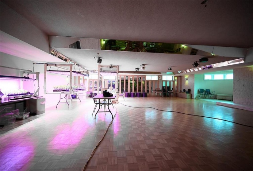 Massive lower level party/recreation area