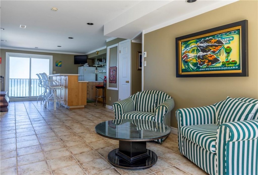 A full bath and kitchen round out the boathouse's upper level, it offers a secondary 'home-away-from-home' independent from the main house.