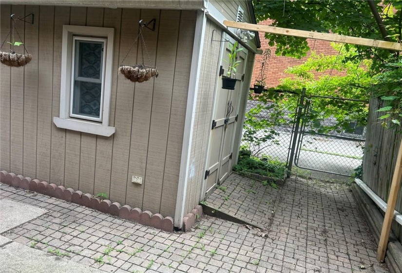 backyard storage room