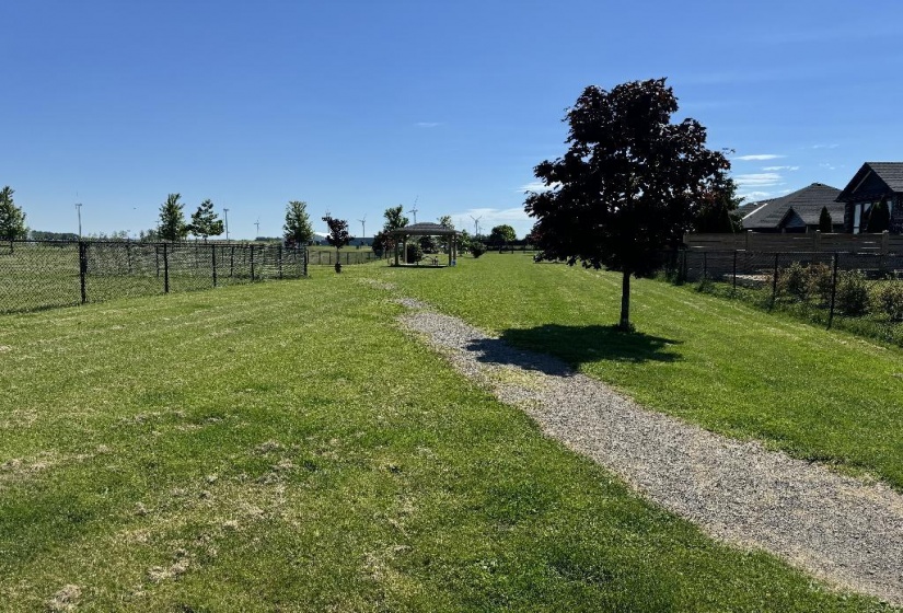 Fully fenced dog park