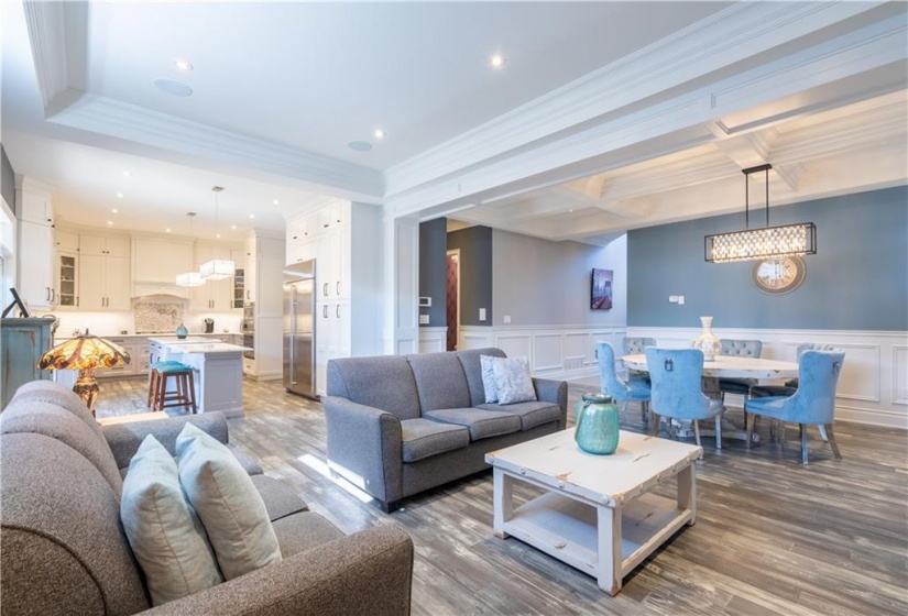 Family Room into Kitchen