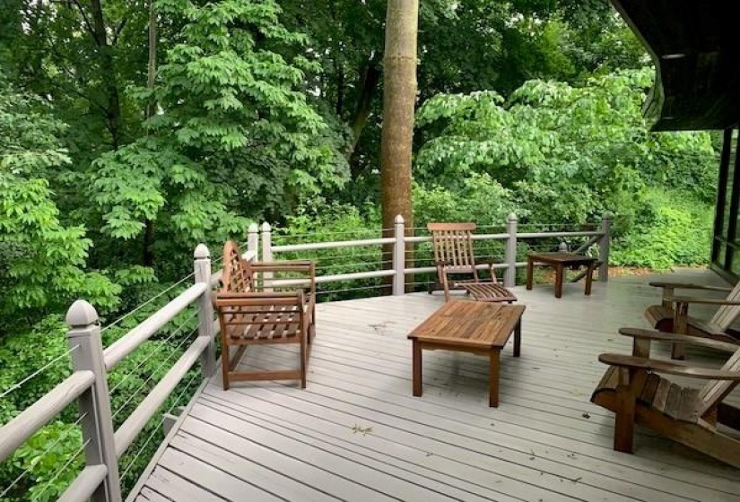 View part of back deck