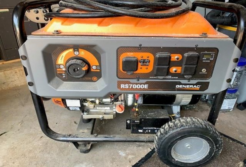 Generac RS7000E with cord to sub panel