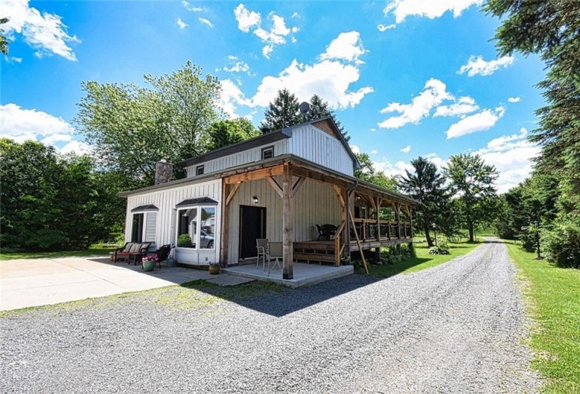 West Side with Covered Porch