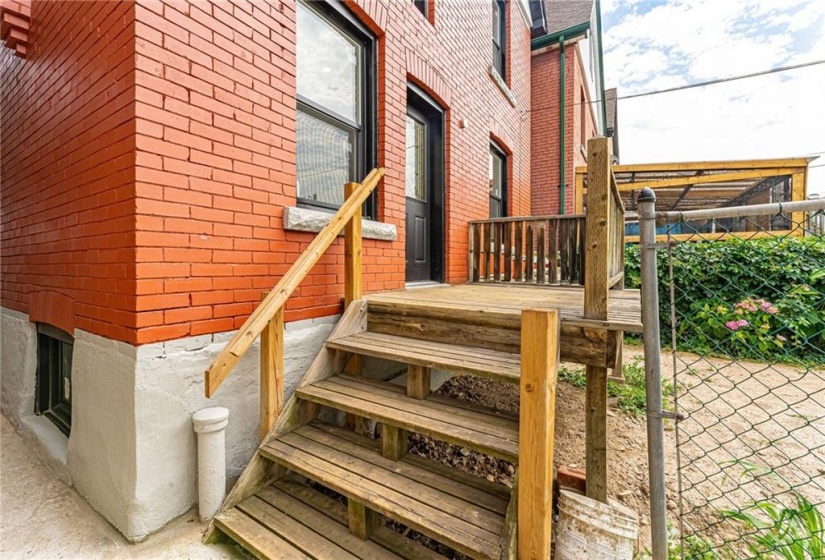 Separate side entry to fully finished basement with gorgeous in-law suite