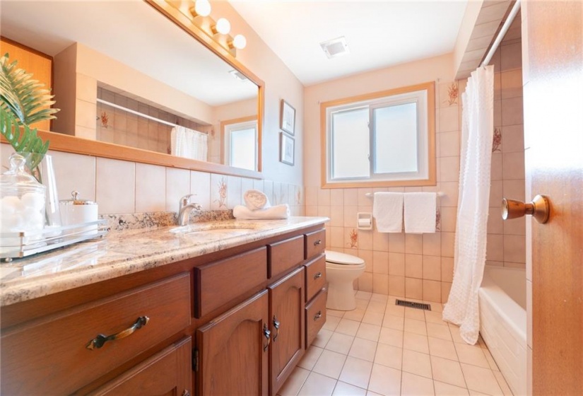 Large vanity is great for keeping all your personal items organized