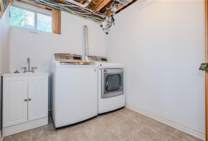 The finished laundry room.