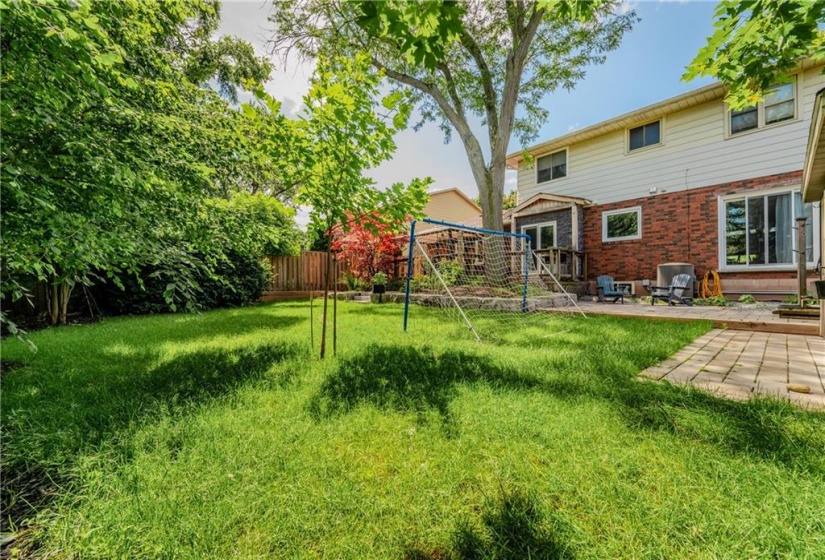 Ample room for play, gardening, or perhaps a future pool.