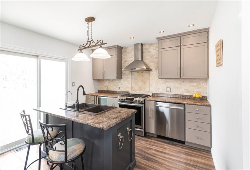 Kitchen with Walk Out to Oversized Deck.