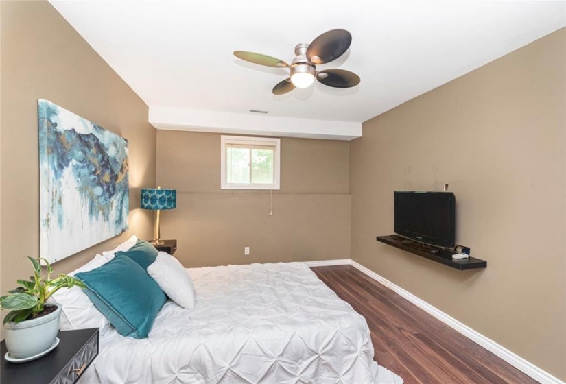 4th Lower Level Bedroom with Walk In Closet.