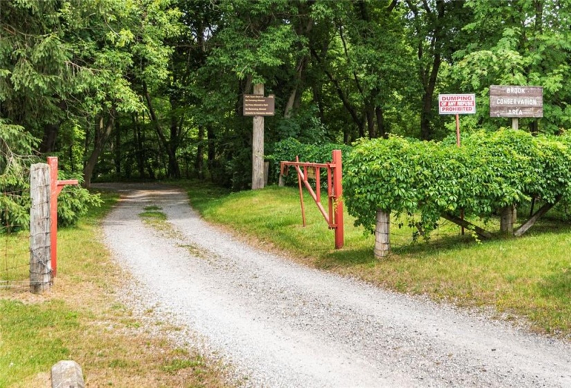 Steps to Brook Conservation Area.