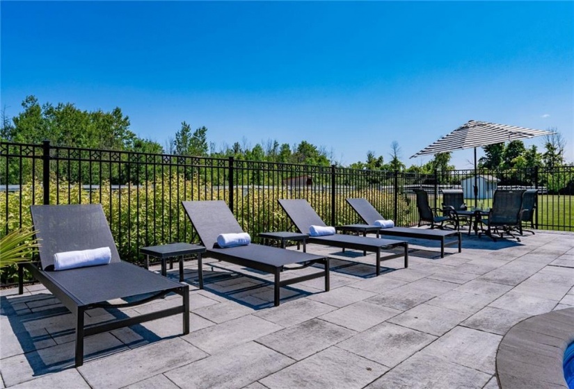 Pool Side Seating Area