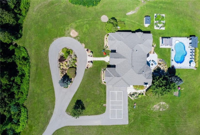 Aerial View of Landscaping