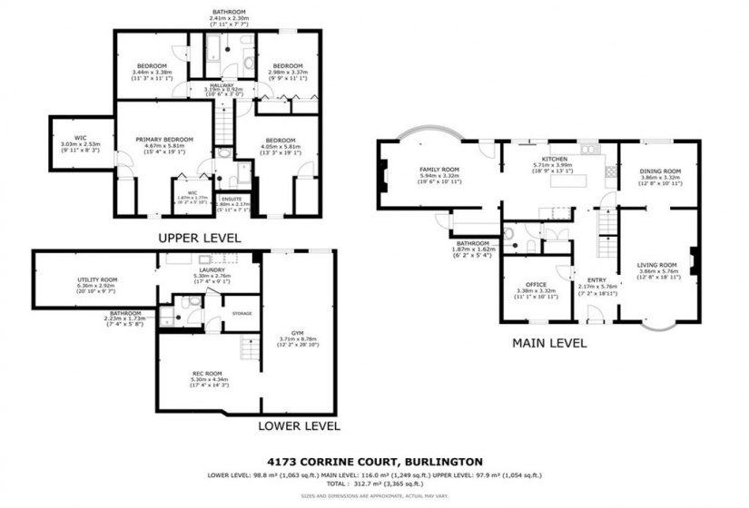 4173 CORRINE Court, Burlington, Ontario L7L 1H9, 4 Bedrooms Bedrooms, ,3 BathroomsBathrooms,Residential,Sale,CORRINE,H4203519