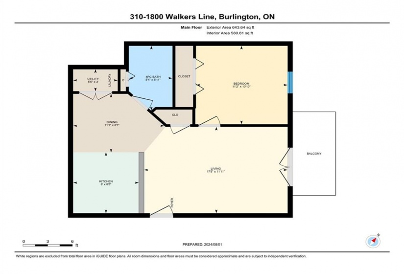 1800 WALKERS Line, Burlington, Ontario L7M 4V2, 1 Bedroom Bedrooms, ,1 BathroomBathrooms,Residential,Sale,WALKERS,H4206418