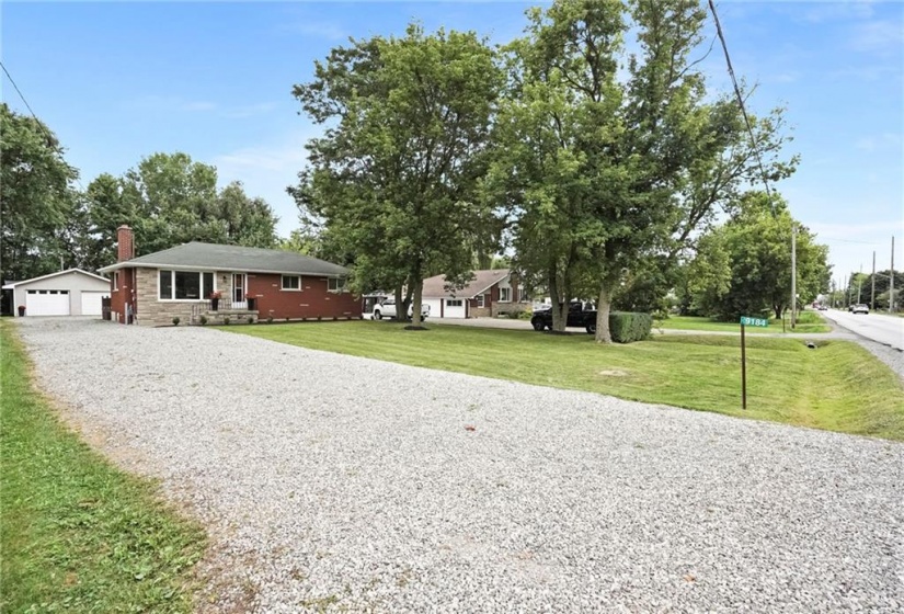 22 ft wide driveway