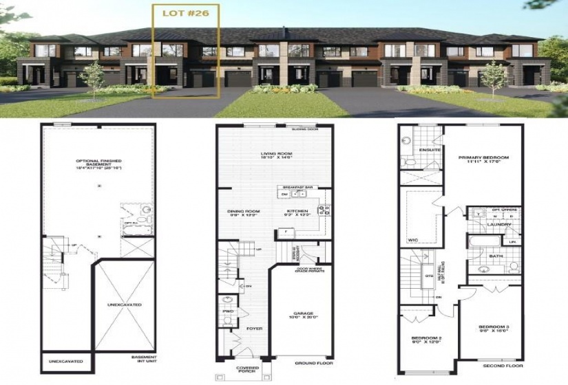 189 LORMONT BLVD (LOT 26), Hamilton, Ontario L8J 0K2, 3 Bedrooms Bedrooms, ,2 BathroomsBathrooms,Residential,Sale,LORMONT BLVD (LOT 26),H4206892