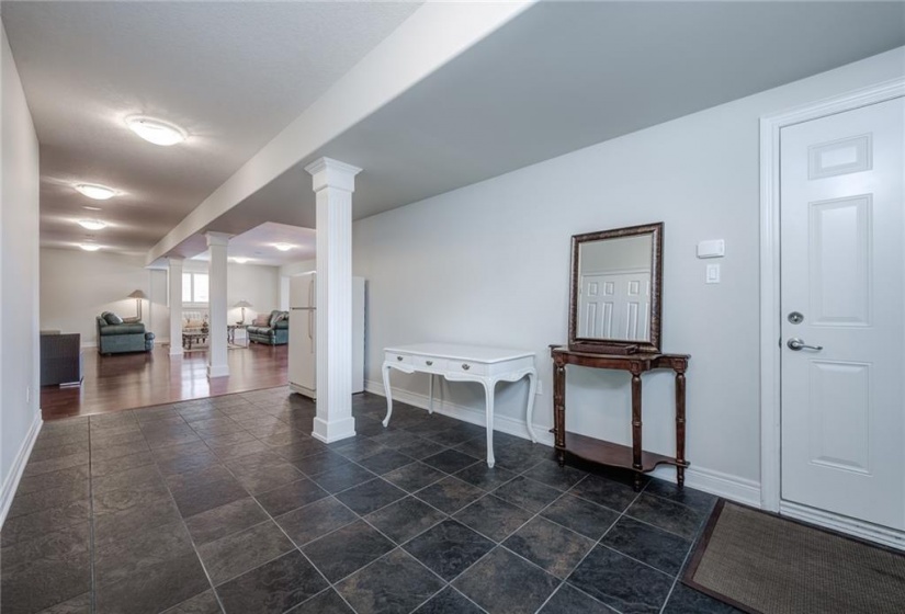 Lowel Level Inside Entry and Mud Room