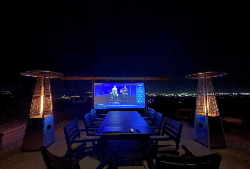 Enjoy A Movie Or The Game Under The Stars