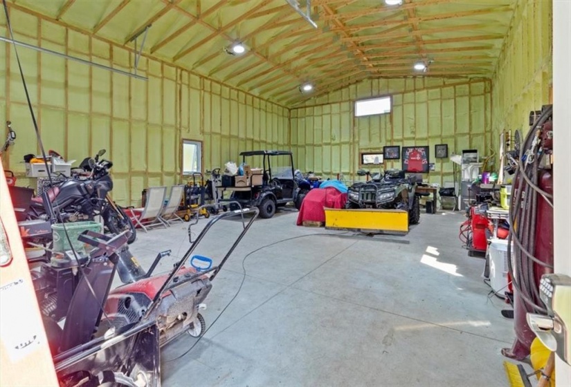 Detached garage/shop interior