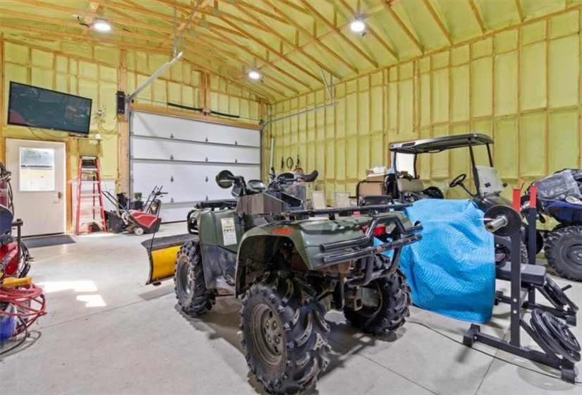 Detached garage/shop interior